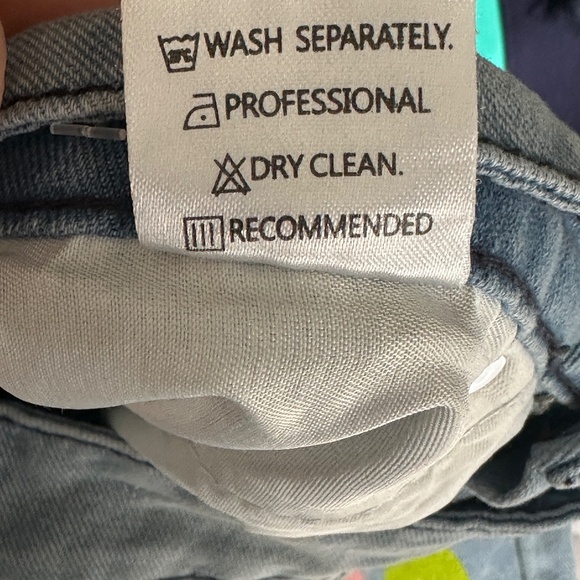 Misslook Floral Painted Distressed Mom Jeans High Rise Art To Wear Medium 8-10 - Picture 7 of 7